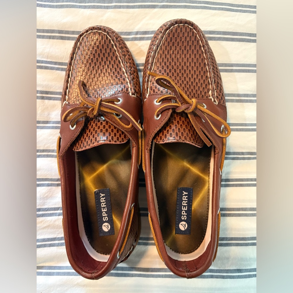 Women’s Sperry Boat Shoes - Dark Brown - Picture 1 of 3